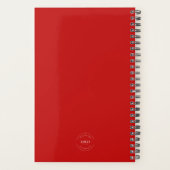 Modern Custom Logo website rood Branded Planner (Achterkant)