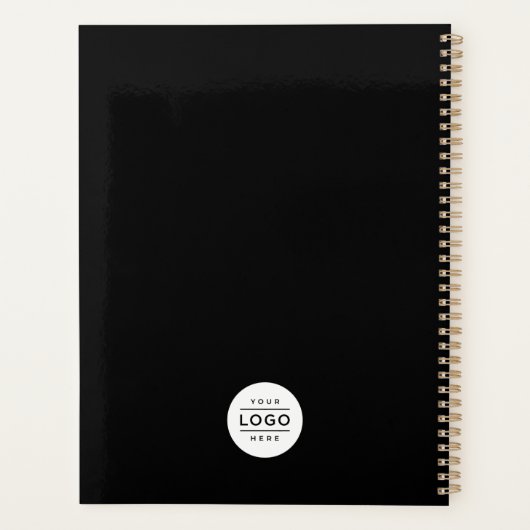 Modern Custom Logo Weekly Planner (Achterkant)