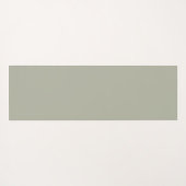 Modern Custom Monogram Initialen Naam Dusty Sage Yogamat (Achterkant (horizontaal))