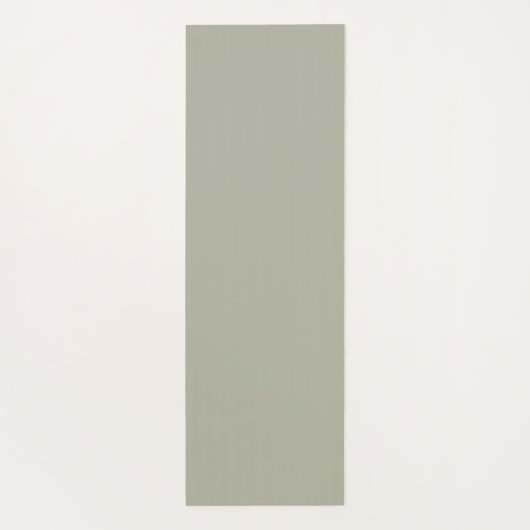 Modern Custom Monogram Initialen Naam Dusty Sage Yogamat (Achterkant)