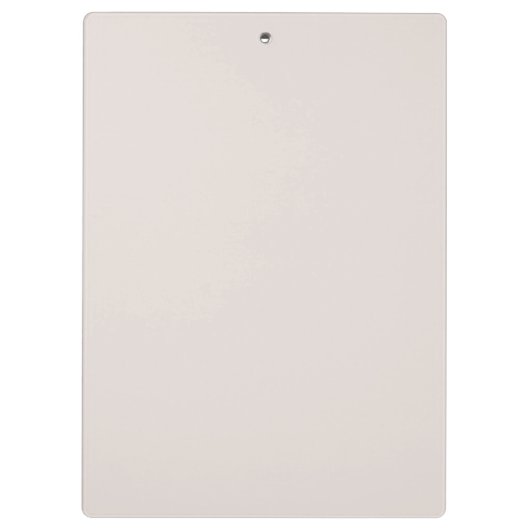 Modern Custom Monogram Initialen Naam Licht Beige Klembord (Achterkant)