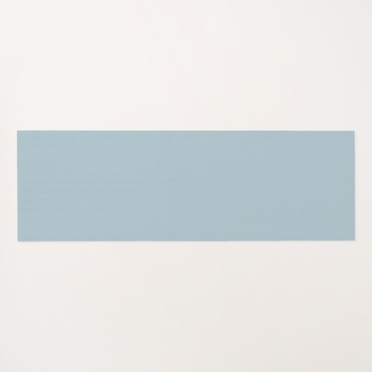 Modern Custom Monogram Initialen Naam Pastel Blauw Yogamat (Achterkant (horizontaal))