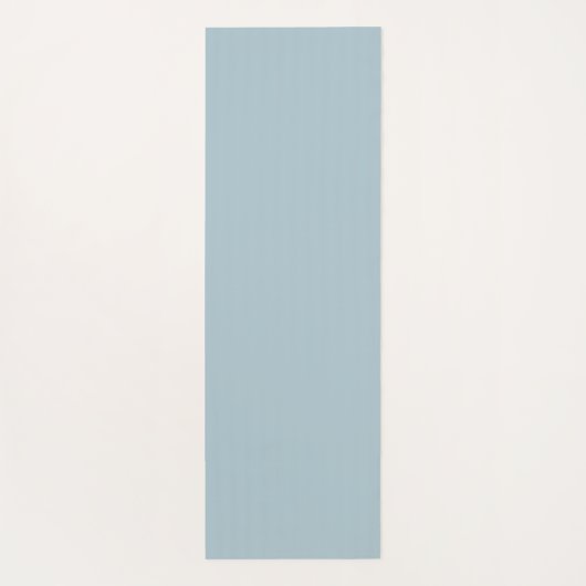 Modern Custom Monogram Initialen Naam Pastel Blauw Yogamat (Achterkant)