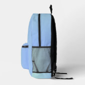 Modern Custom Name Gradient Backpack - Cool Soccer Bedrukte Rugzak (Rechts)