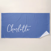  Modern Custom Name  Strandlaken (Voorkant)