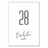 Modern Custom Names Tuxedo Onyx Wedding Kaart (Voorkant)