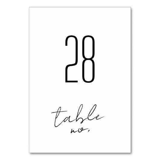 Modern Custom Names Tuxedo Onyx Wedding Kaart (Voorkant)