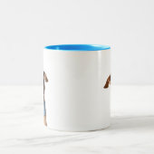 Modern Custom Pet Photo | Meeko Tweekleurige Koffiemok (Center)