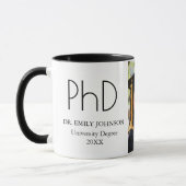 Modern Custom PhD Graduation Photo & Name Mok (Links)