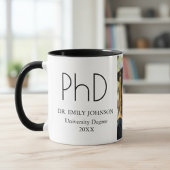 Modern Custom PhD Graduation Photo & Name Mok