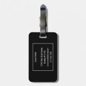 Modern Custom Photo Bagagelabel (Achterkant verticaal)