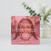 Modern Custom Photo Collage Text Cute Retro Red Feestdagenkaart (Staand voorkant)