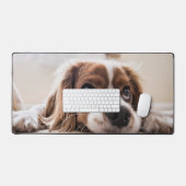 Modern Custom Photo Dog Portrait Bureaumat (Keyboard & Muis)
