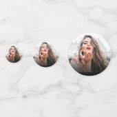 Modern Custom Photo Graduation Party Confetti (Voorkanten)