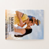 Modern Custom Photo Mammie Je bent geweldig Legpuzzel (Horizontaal)