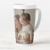 Modern Custom Photo MOM Large Latte Mug Mok (Rechterhoek)
