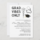 Modern Custom Photo Nurse Graduation Party Kaart (Voorkant)