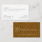 Modern Custom Photo Yarn Knitting Crochet Visitekaartje (Voorkant / Achterkant)