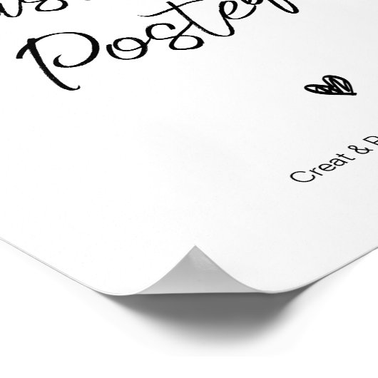 Modern Custom Poster Teken Bruiloft Volledig Portr (Hoek)