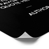 Modern Custom Quote Poster (Hoek)