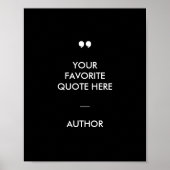 Modern Custom Quote Poster (Voorkant)