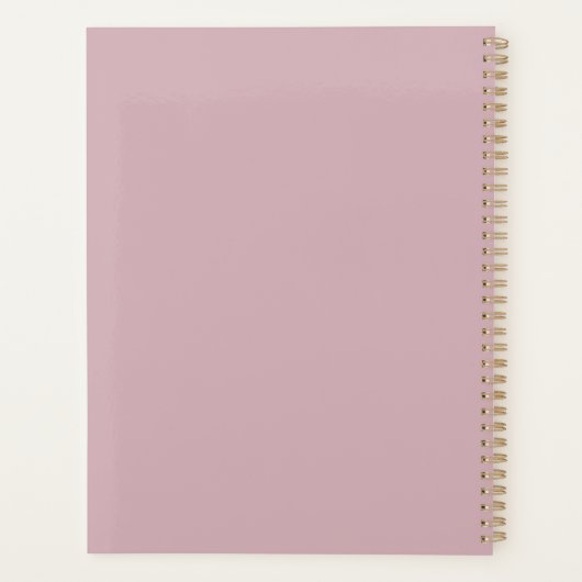 Modern Custom roze roos Stijlvolle trendy Planner (Achterkant)