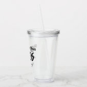 Modern Custom Script 2026 Happy New Year Acryl Drinkbeker (Links)