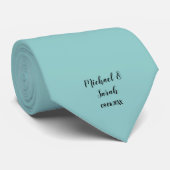 Modern Custom Solid Color Tie, Personalised  Stropdas (Opgerold)