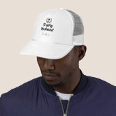 Modern Custom Trophy Echtgenoot Naam Zwart Trucker Pet (In situ)