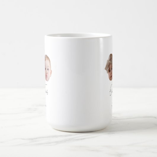 Modern Custom Twee baby gezicht cadeau Kleinkind Magische Mok (Midden)