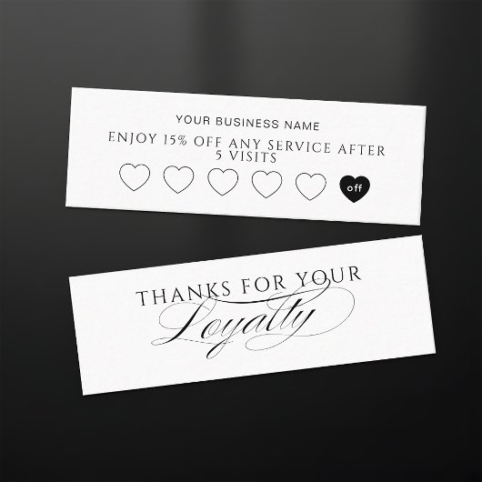 Modern Customer Loyalty Card For Small Business