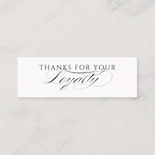 Modern Customer Loyalty Card For Small Business (Achterkant)