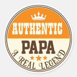 Modern Customize Vaders Day Zwart en Oranje tekst Ronde Sticker