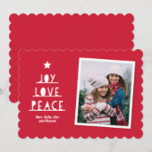 Modern Cut Rec Feestdagenkaart (Voorkant / Achterkant)