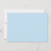 Modern Cute Animal Blue Boy Baby shower Kaart (Achterkant)