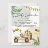 Modern Cute Animals Baby shower Kaart (Voorkant)