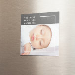 Modern Cute Baby Foto | Beauty Quote Magneet<br><div class="desc">Leg de essentie van onschuld en schoonheid vast met ons moderne en schattige baby-fotoproduct collectie op Zazzle! Koester de kostbare momenten met deze charmante afbeeldingen die de zuiverheid en vreugde van de kindertijd vieren. Elk item is zorgvuldig ontworpen om de schoonheid van onschuld te laten zien, ons herinneren aan de...</div>