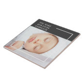Modern Cute Baby Foto | Beauty Quote Tegeltje (Zijkant)