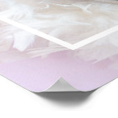 Modern Cute Baby Foto | Roze en wit | Citaat Poster (Hoek)