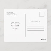 Modern Cute Birthday Party Llama Hartelijk dank Briefkaart (Achterkant)