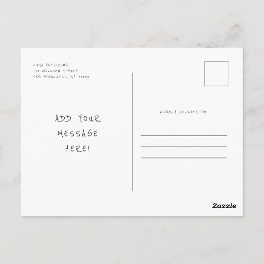 Modern Cute Birthday Party Llama Hartelijk dank Briefkaart (Achterkant)