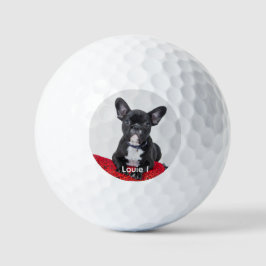 Modern Cute Black Bulldog Golf Balls Golfballen