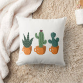 Modern Cute Cactus Personalized Kussen (Deken)
