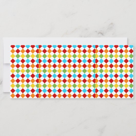 Modern Cute Circus Carnival 1st Birthday Ticket  Kaart (Achterkant)