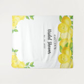 Modern Cute Citrus Lemon Vrijgezellenfeest Backdro Wandkleed (Voorkant (horizontaal))
