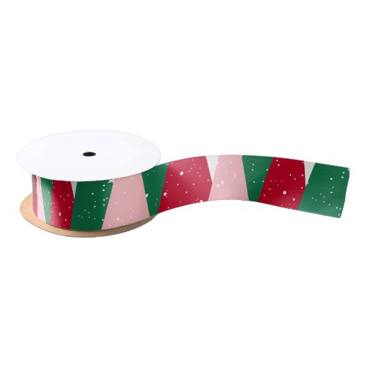 Modern Cute Colorful Christmas Satijnen Lint (Spoel)