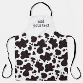 Modern Cute Cow Animal Pattern Schort (Voorkant)