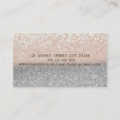 Modern Cute Cupcake, Glitter Ombre Visitekaartje (Achterkant)