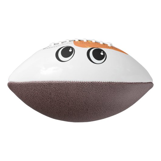Modern Cute Custom Snowman face Winter Party American Football (Gedraaid 90)