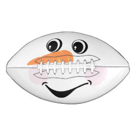 Modern Cute Custom Snowman face Winter Party American Football